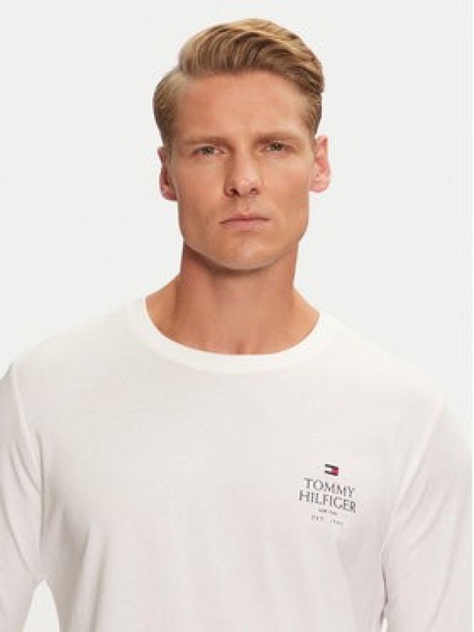 Tommy Hilfiger Longsleeve MW0MW36501 Biały Regular Fit