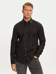 Hugo Koszula Ermo 50528474 Czarny Slim Fit