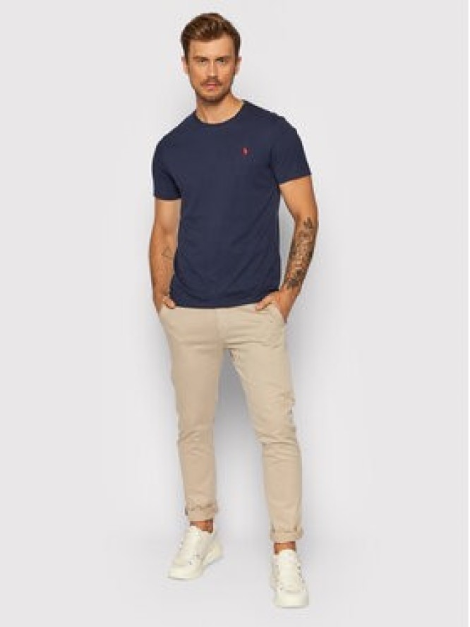 Polo Ralph Lauren T-Shirt Bsr 710680785 Granatowy Custom Slim Fit