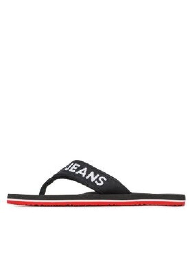 Tommy Jeans Japonki Flip Flop Logo Tape EM0EM01147 Czarny