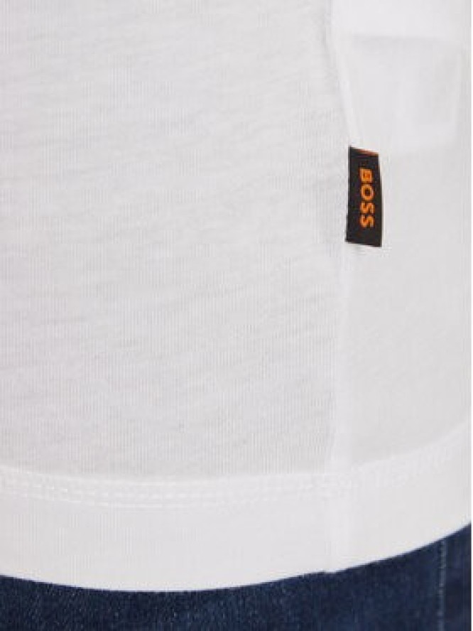 Boss T-Shirt TeRetroLeo 50510021 Biały Regular Fit