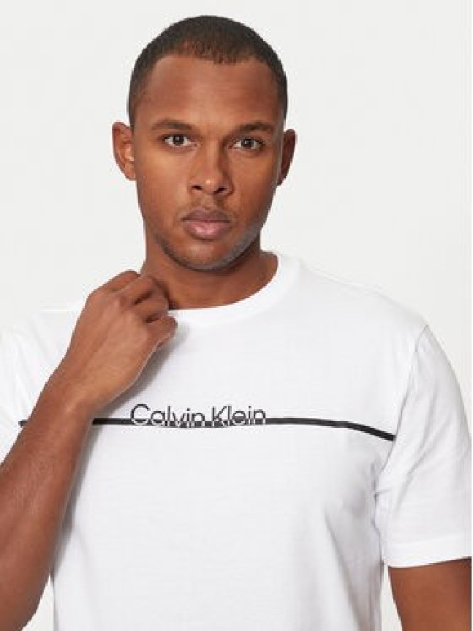 Calvin Klein T-Shirt K10K113802 Biały Regular Fit