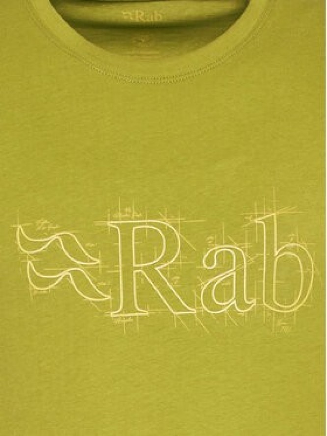 Rab T-Shirt Stance QCB-33 Zielony Regular Fit