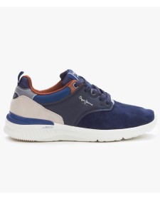 Pepe Jeans FOOTWEAR Skórzane sneakersy w kolorze granatowym rozmiar: 42