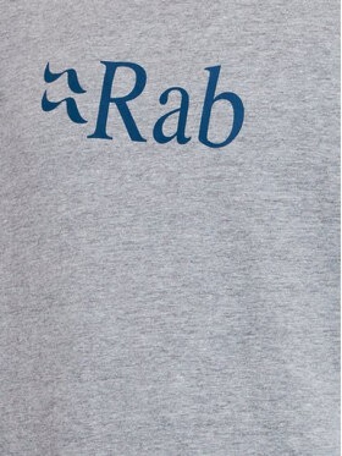 Rab T-Shirt Stance Logo QCB-08-GYM Szary Regular Fit