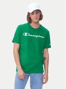 Champion T-Shirt 217146 Zielony Comfort Fit