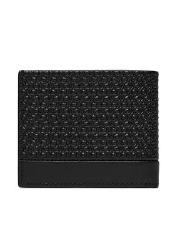 Calvin Klein Duży Portfel Męski Modern Bar Bifold 6Cc W/Bill K50K511374 Czarny