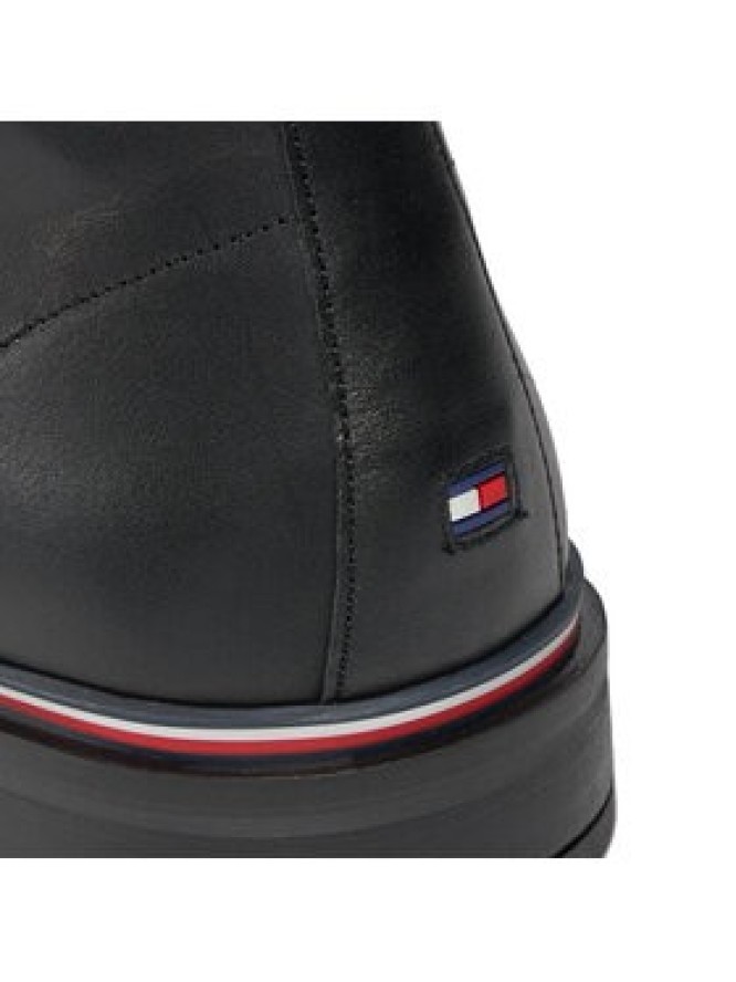 Tommy Hilfiger Trzewiki Core Rwb Hilfiger Lth Lce Boot FM0FM05030 Czarny