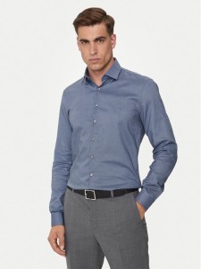 Calvin Klein Koszula K10K113164 Granatowy Slim Fit