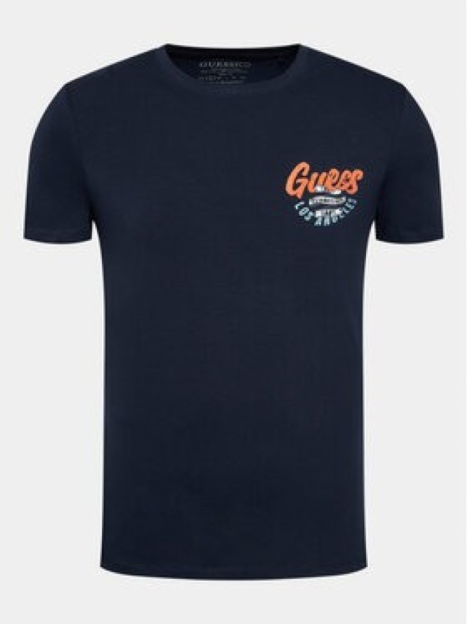 Guess T-Shirt M3BI29 J1314 Granatowy Regular Fit