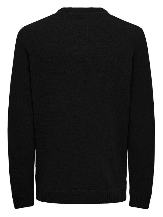 ONLY & SONS Sweter w kolorze czarnym rozmiar: M