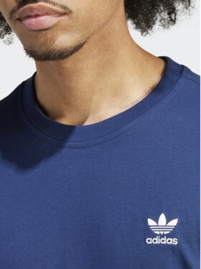 adidas T-Shirt Trefoil Essentials IR9693 Granatowy Regular Fit