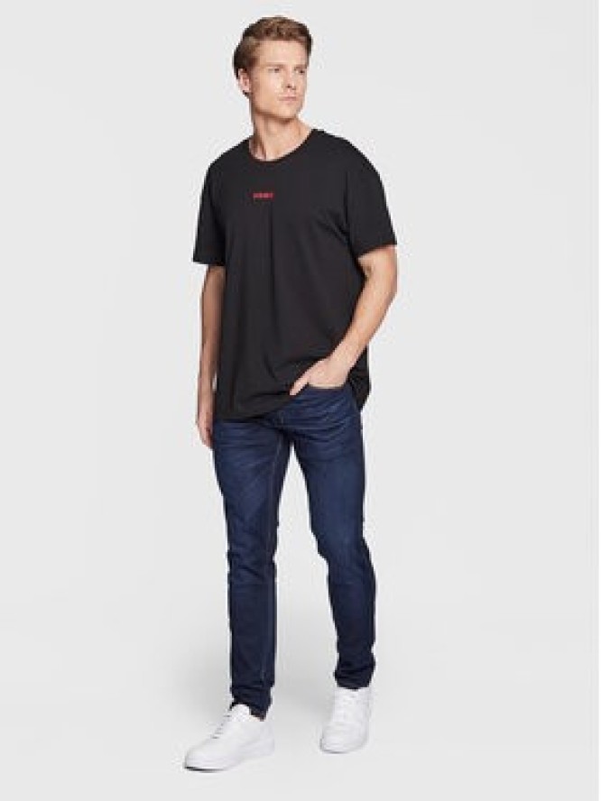 Hugo T-Shirt Linked 50480246 Czarny Regular Fit