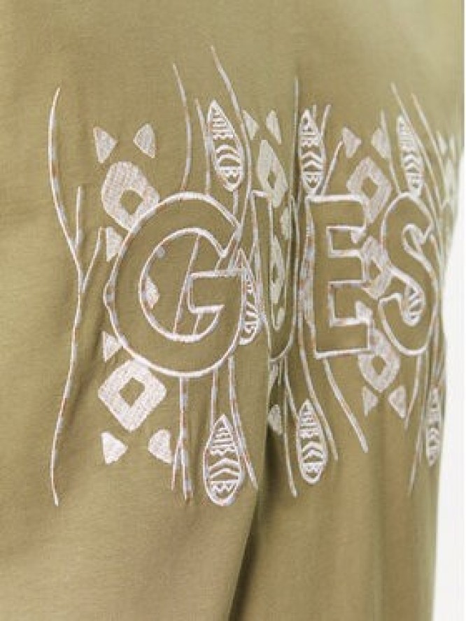 Guess T-Shirt M3GI15 K8FQ4 Zielony Regular Fit