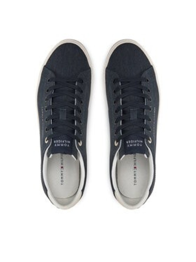 Tommy Hilfiger Tenisówki Th Hi Vulc Low Summer Cvs FM0FM05056 Granatowy