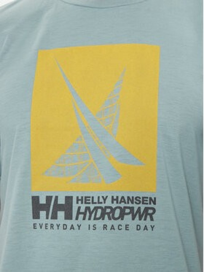 Helly Hansen T-Shirt Hp Race Graphic T-Shirt 34419 Zielony Regular Fit