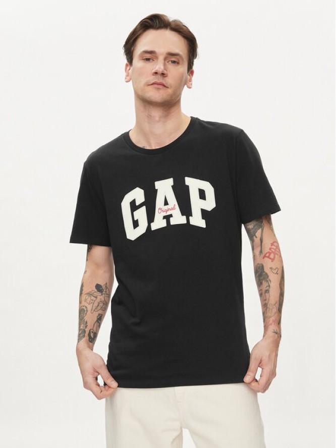 Gap T-Shirt 471777-07 Czarny Regular Fit