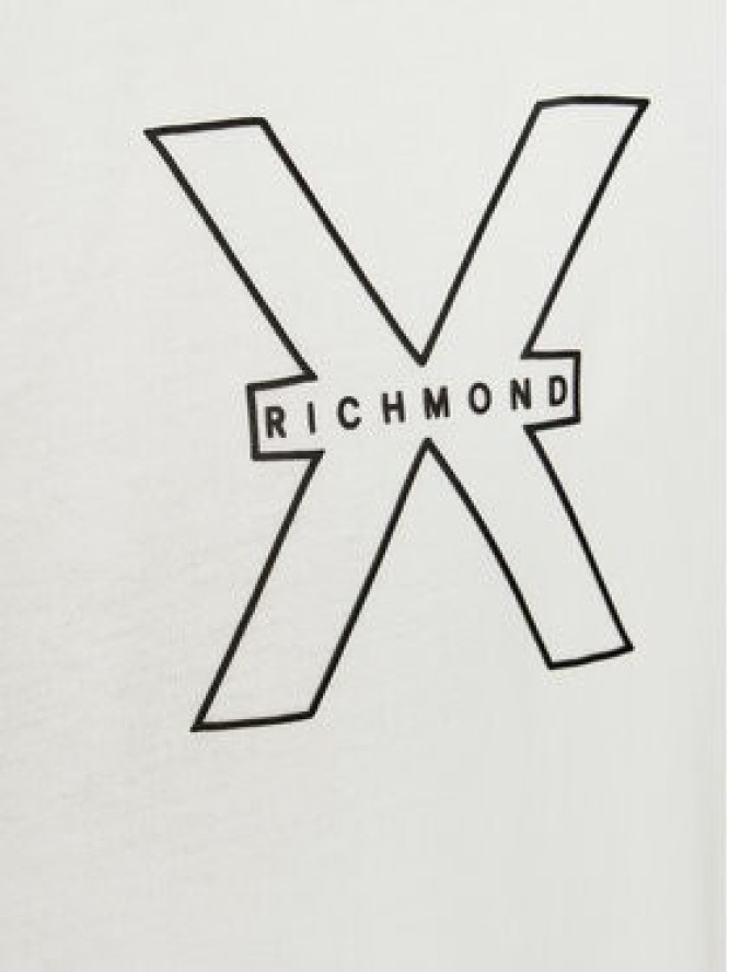 Richmond X T-Shirt Rached UMP24031TS Biały Regular Fit