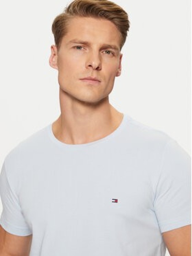 Tommy Hilfiger T-Shirt MW0MW10800 Błękitny Slim Fit