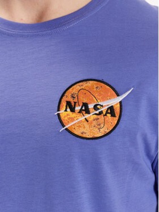 Alpha Industries T-Shirt NASA Davinci T 136508 Fioletowy Regular Fit