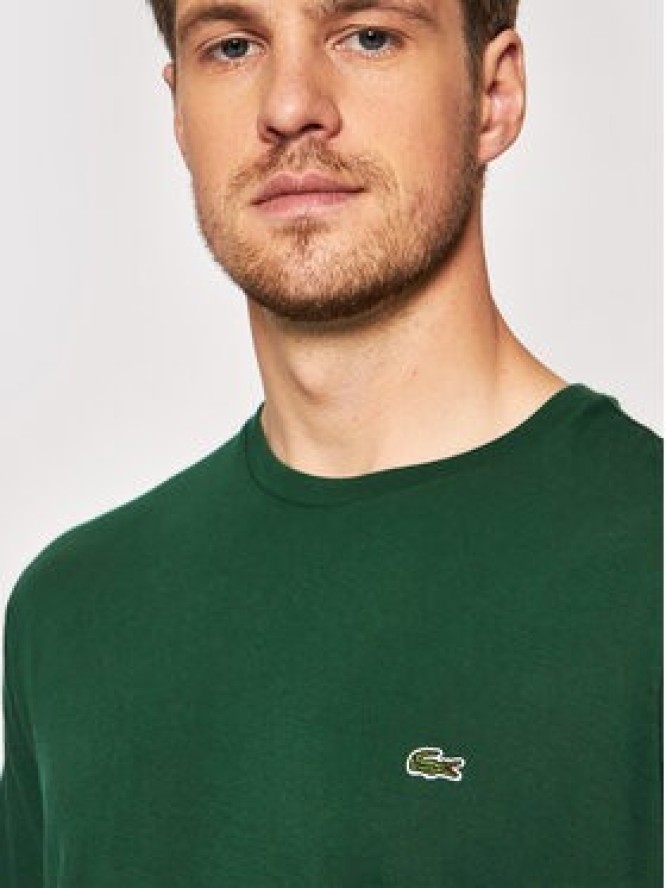 Lacoste T-Shirt TH6709 Zielony Regular Fit