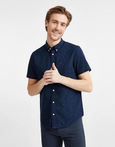 LEE SS BUTTON DOWN MĘSKA KOSZULA REGULAR SKY CAPTAIN L886TLHY