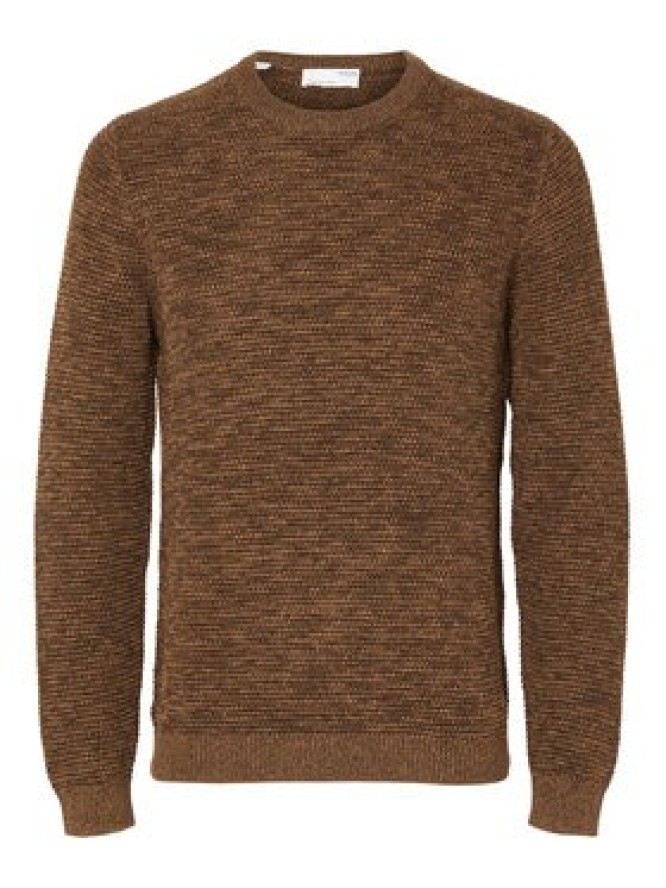 Selected Homme Sweter 16059390 Brązowy Regular Fit