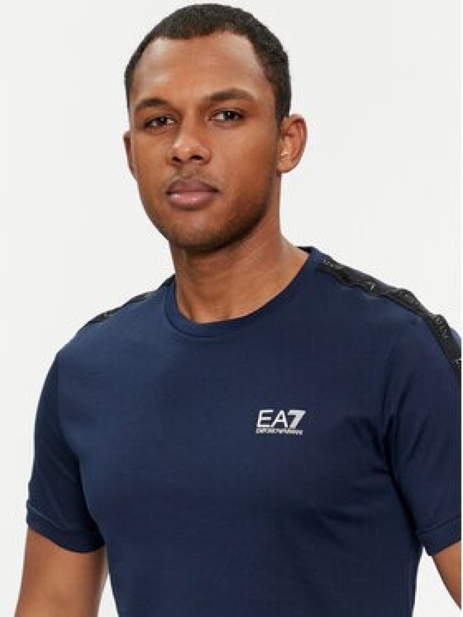 EA7 Emporio Armani T-Shirt 3DPT35 PJ02Z 0554 Granatowy Regular Fit