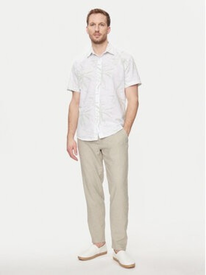 Selected Homme Koszula New Linen 16079053 Zielony Regular Fit