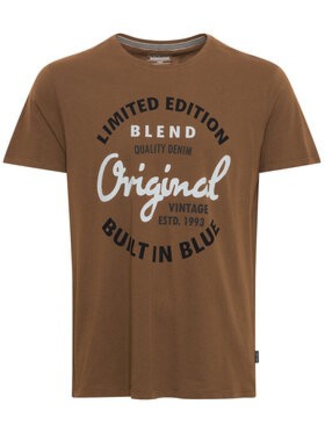 Blend T-Shirt 20715764 Brązowy Regular Fit