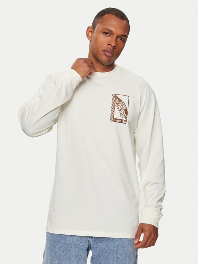 Vans Longsleeve Tech Box Ls Tee VN000G5V Écru Classic Fit