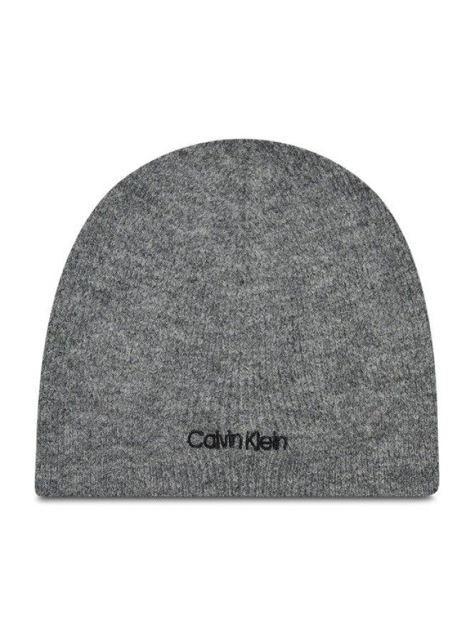 Calvin Klein Czapka Basic Wool No Fold Beanie K50K507444 Szary