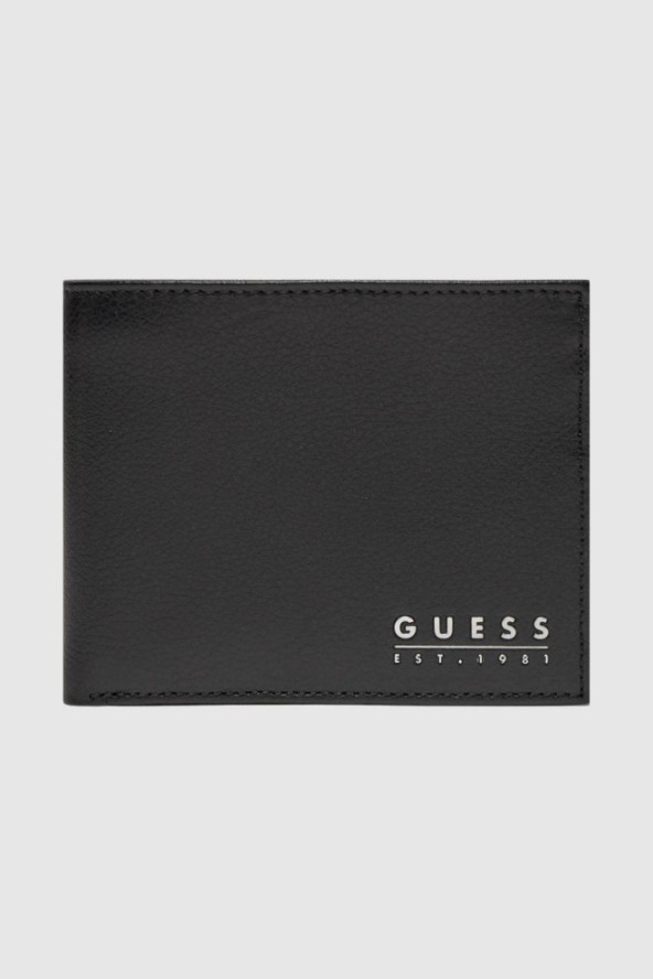 GUESS Czarny męski portfel Mestre Billfold