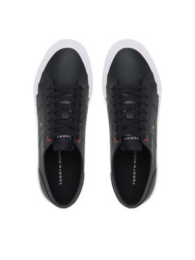 Tommy Hilfiger Tenisówki Core Corporate Vulc Leather FM0FM04561 Granatowy