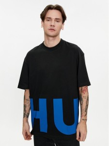Hugo T-Shirt Nannavaro 50509840 Czarny Oversize