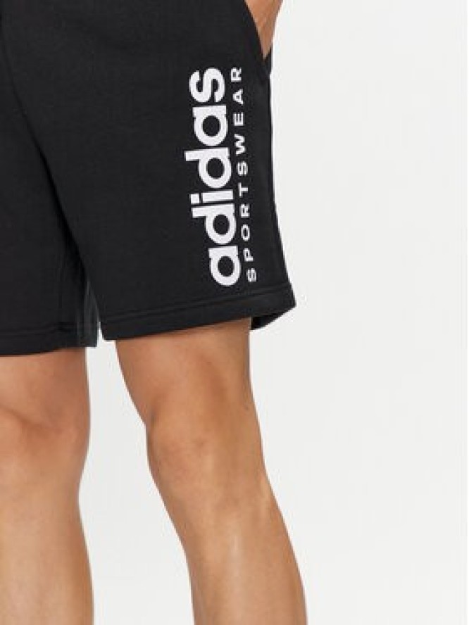 adidas Szorty sportowe All SZN Fleece Graphic Shorts IC9792 Czarny Regular Fit