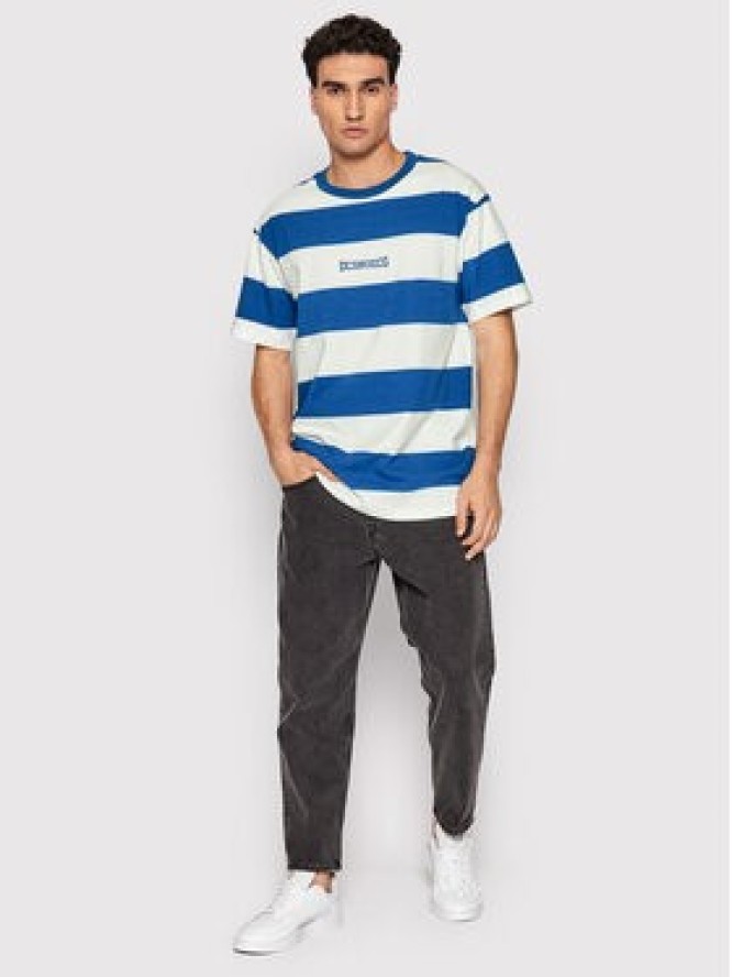 DC T-Shirt Knox ADYKT03199 Niebieski Regular Fit