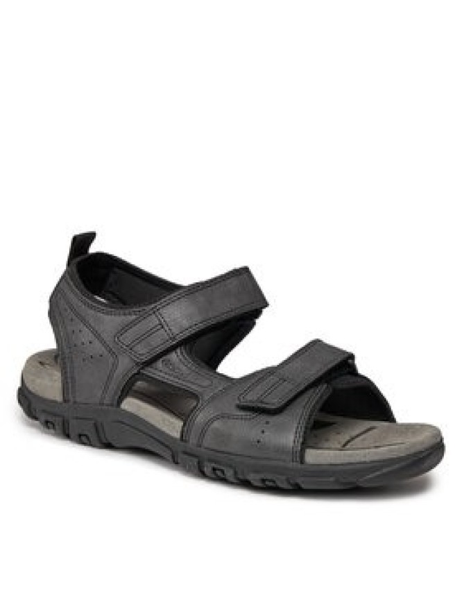 Geox Sandały Uomo Sandal Strada U4524B 000ME C9999 Czarny