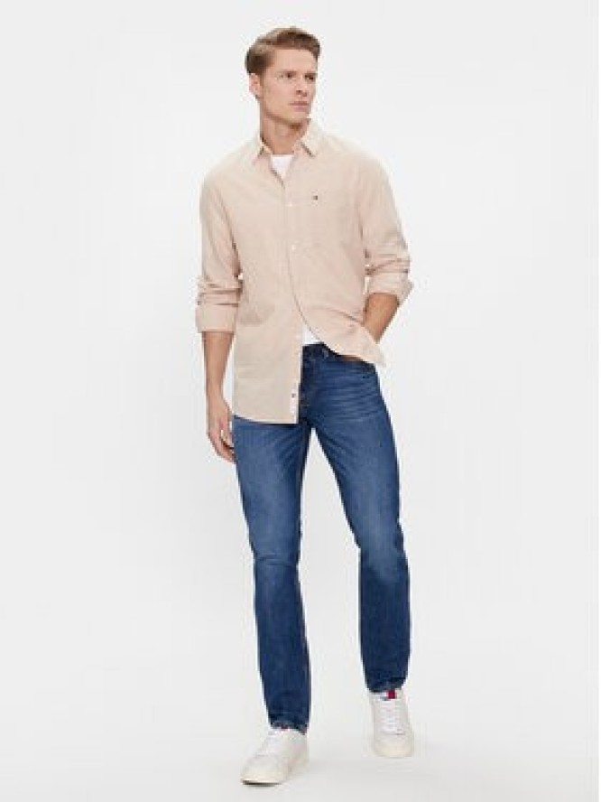 Tommy Jeans Koszula DM0DM18962 Beżowy Regular Fit