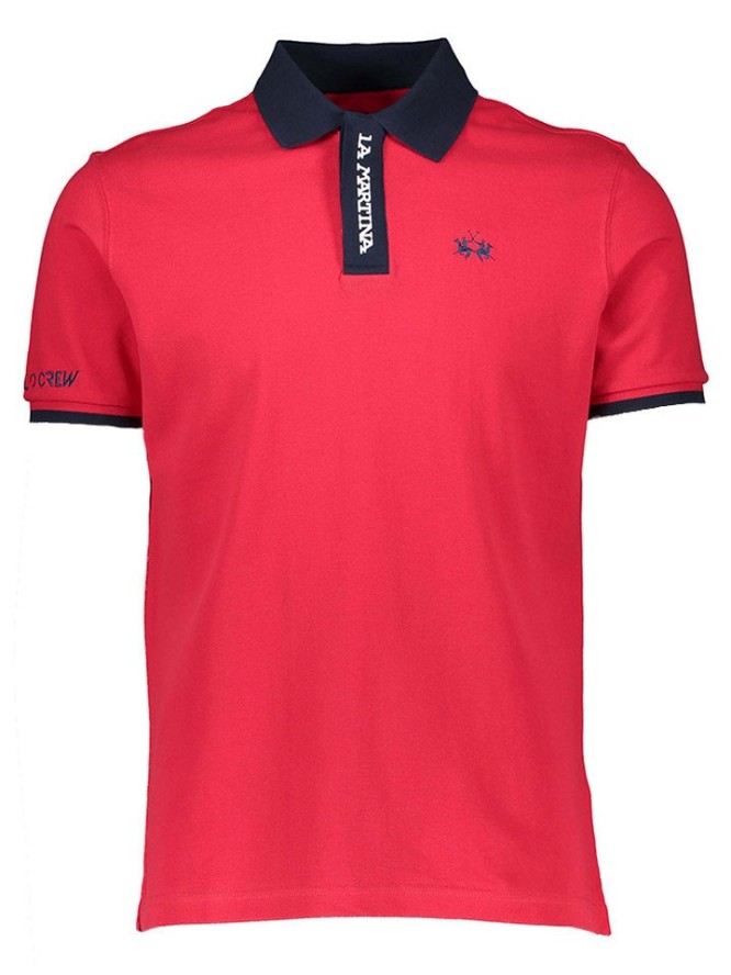 La Martina Koszulka polo w kolorze czerwonym rozmiar: XL