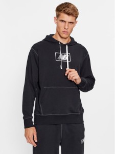 New Balance Bluza NB Essentials Hoodie MT33508 Czarny Regular Fit