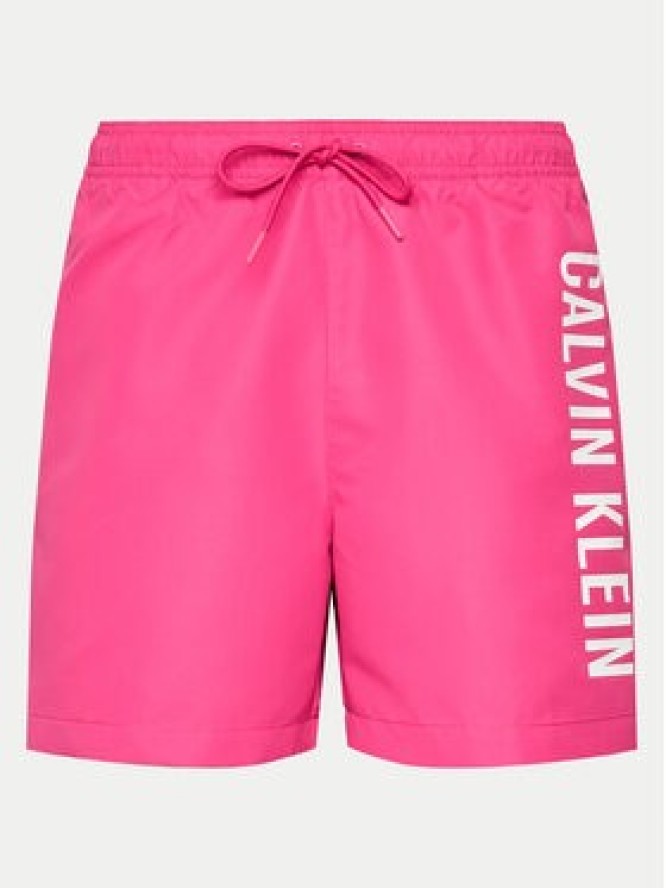 Calvin Klein Swimwear Szorty kąpielowe KM0KM01004 Różowy Regular Fit