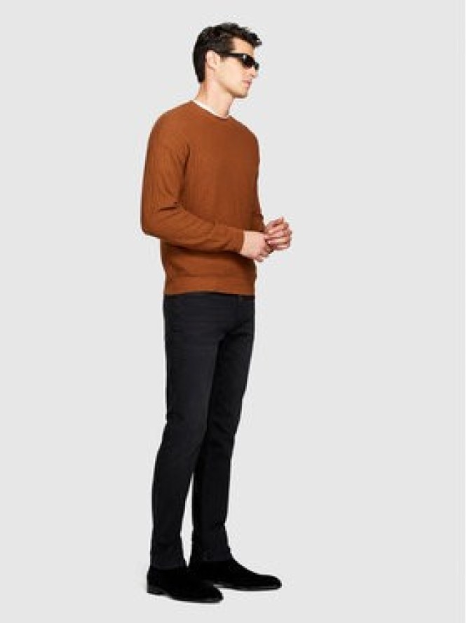 Sisley Sweter 1041T102A Brązowy Regular Fit