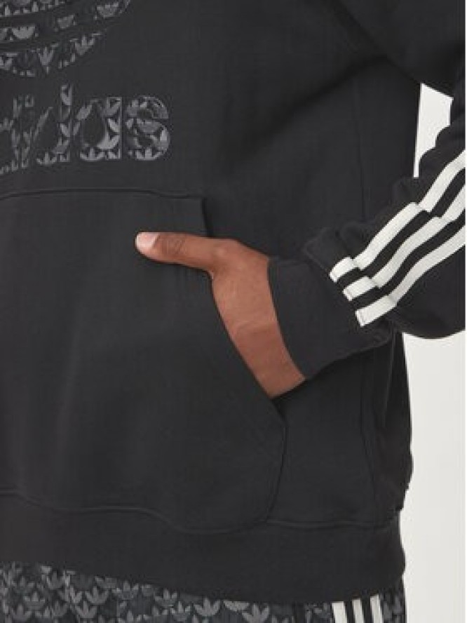 adidas Bluza Classic Mono Graphic IS2933 Czarny Regular Fit