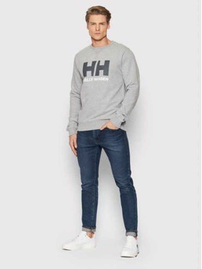 Helly Hansen Bluza Hh Logo Crew 34000 Szary Regular Fit