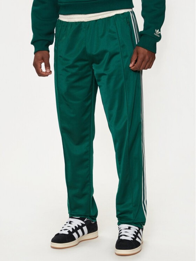 adidas Spodnie dresowe IS1402 Zielony Regular Fit