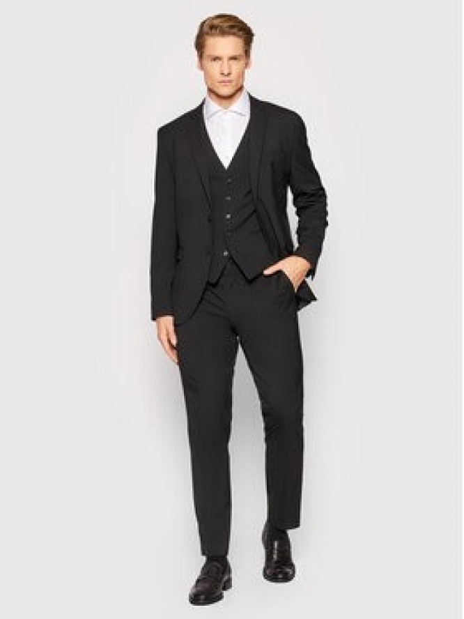 Selected Homme Marynarka Logan 16051232 Czarny Slim Fit