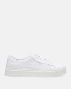 BIAŁE SNEAKERSY MĘSKIE ZE SKÓRY NATURALNEJ 131-1 1010 WHITE