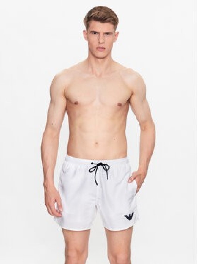 Emporio Armani Underwear Szorty kąpielowe 211740 3R427 00010 Biały Regular Fit