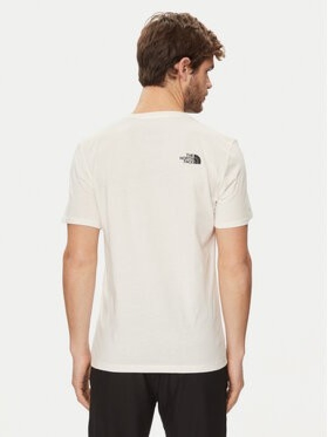 The North Face T-Shirt Foundation Coordinates NF0A882Z Écru Regular Fit